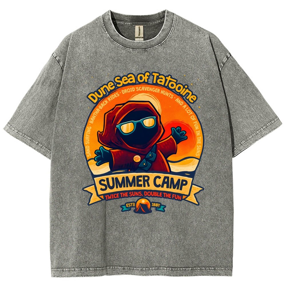 Sandy Sea Summer Camp Vintage Distressed T-shirt