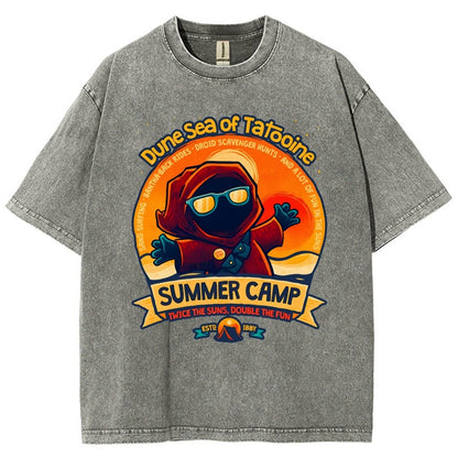 Sandy Sea Summer Camp Vintage Distressed T-shirt
