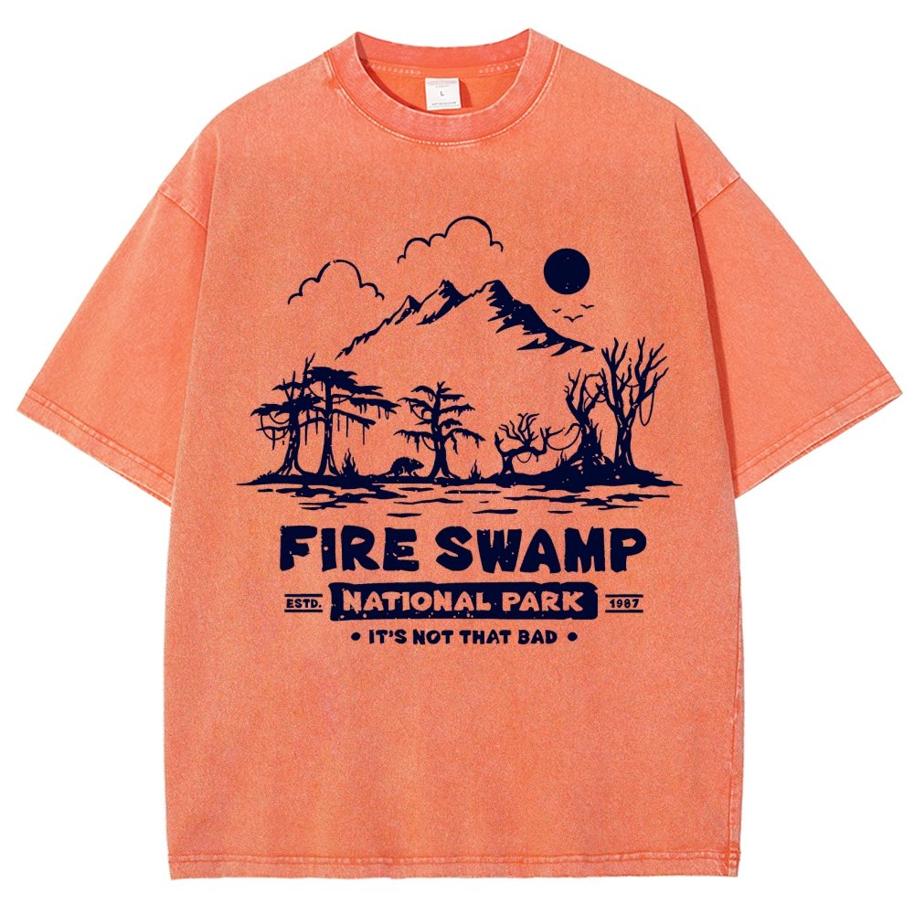 Flame Swamp National Park Vintage Distressed T-shirt