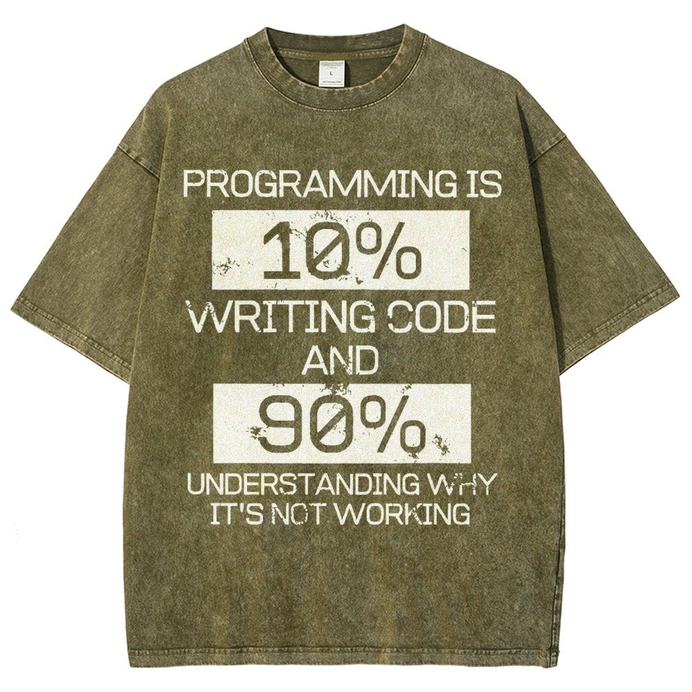 Funny Gift Programmer Computer Vintage Distressed T-shirt