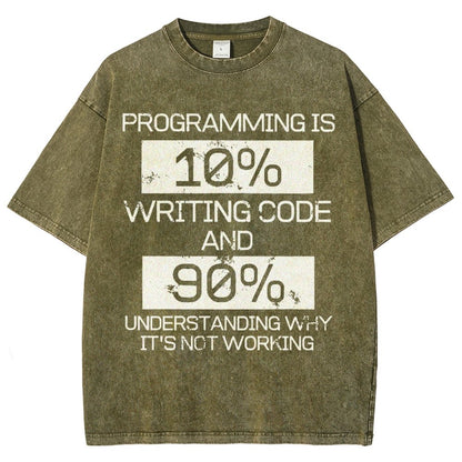 Funny Gift Programmer Computer Vintage Distressed T-shirt