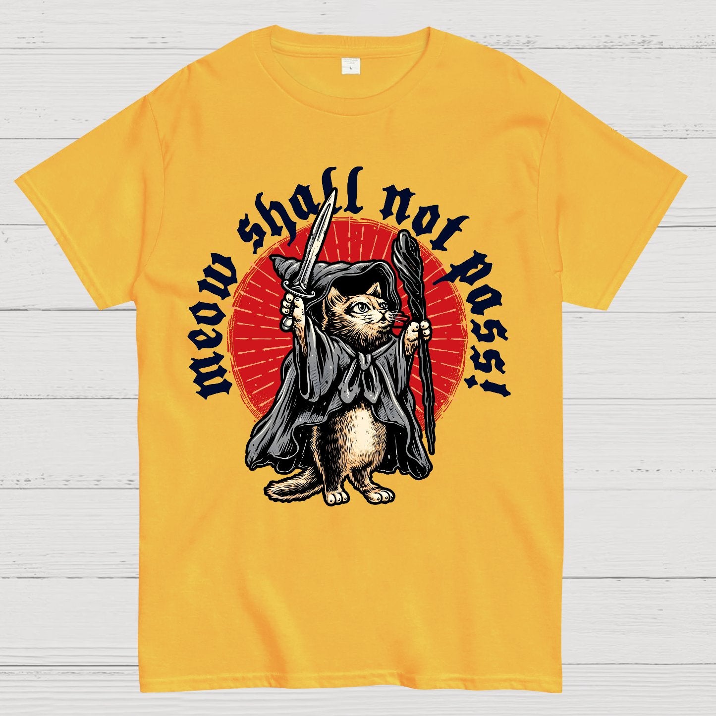 Meow Shall Not Pass Geek T-Shirt