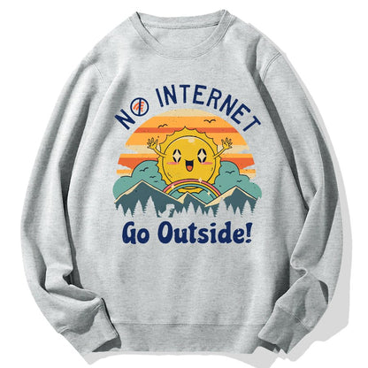 No Network Geek Cotton Sweatshirt