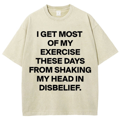 Shaking My Head Sarcastic Vintage Distressed T-shirt