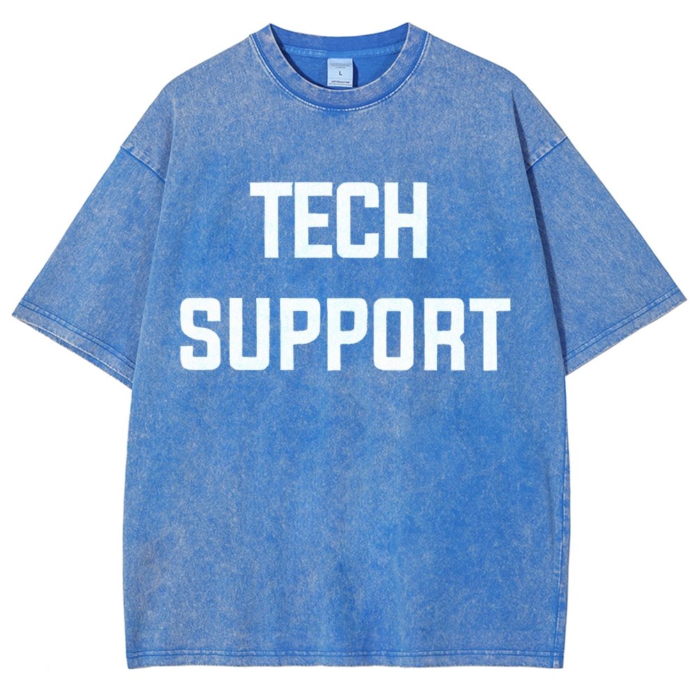 Tech Support Vintage Distressed T-shirt