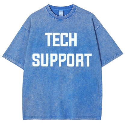 Tech Support Vintage Distressed T-shirt