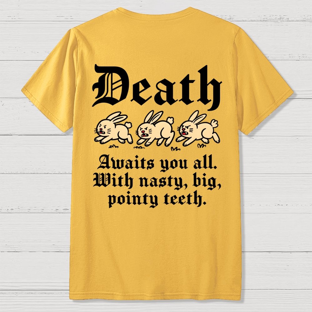 Run Away Front And Back Printing Geek T-Shirt