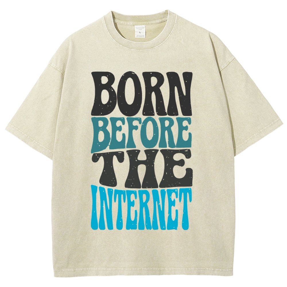 Born Before the Internet Vintage Distressed T-shirt