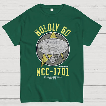 Boldly Go Vintage Adventurers Geek T-Shirt