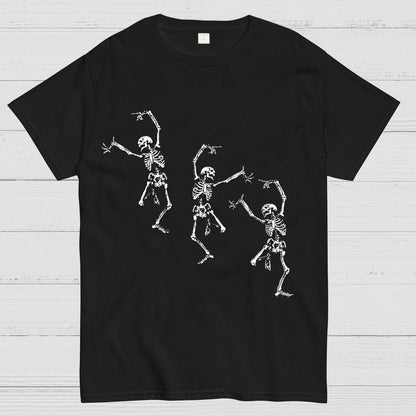 Skeleton Dancing Halloween Geeky T-Shirt
