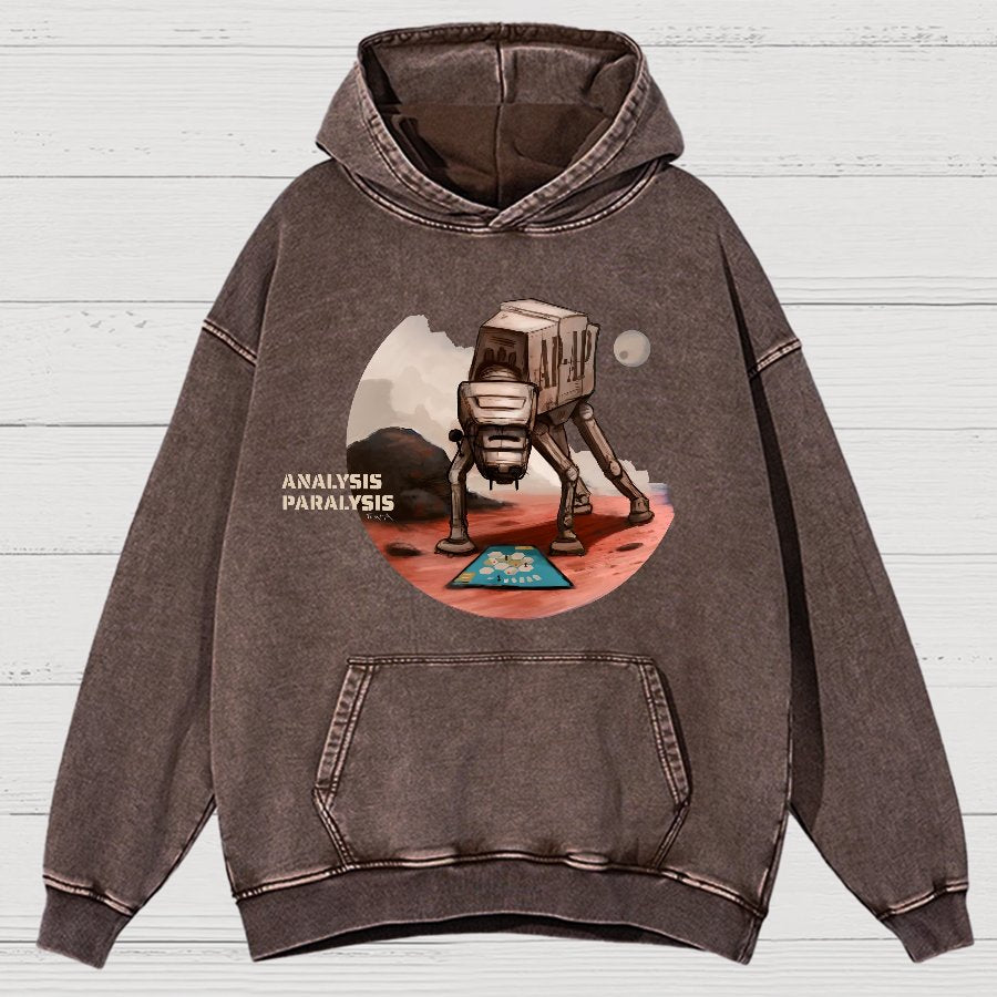 Board Game Analysis Paralysis Vintage Distressed Hoodie