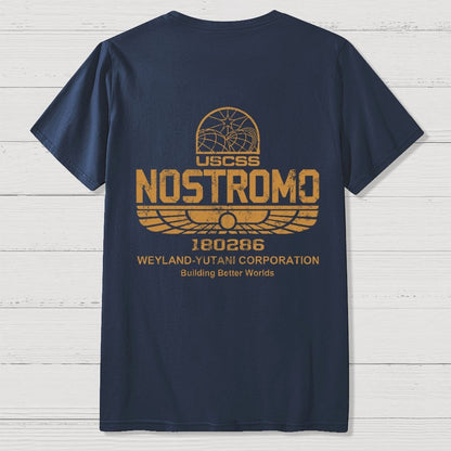 Mystery Ship Front And Back Printing Geek T-Shirt