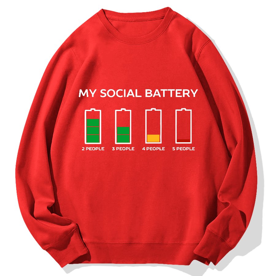 Funny Introvert Humor Geek Cotton Sweatshirt