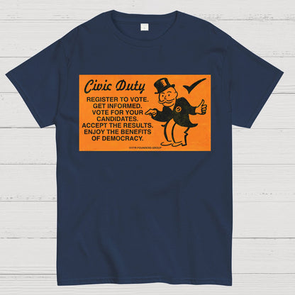 Civic Duty Card.Sarcasm Geek T-Shirt