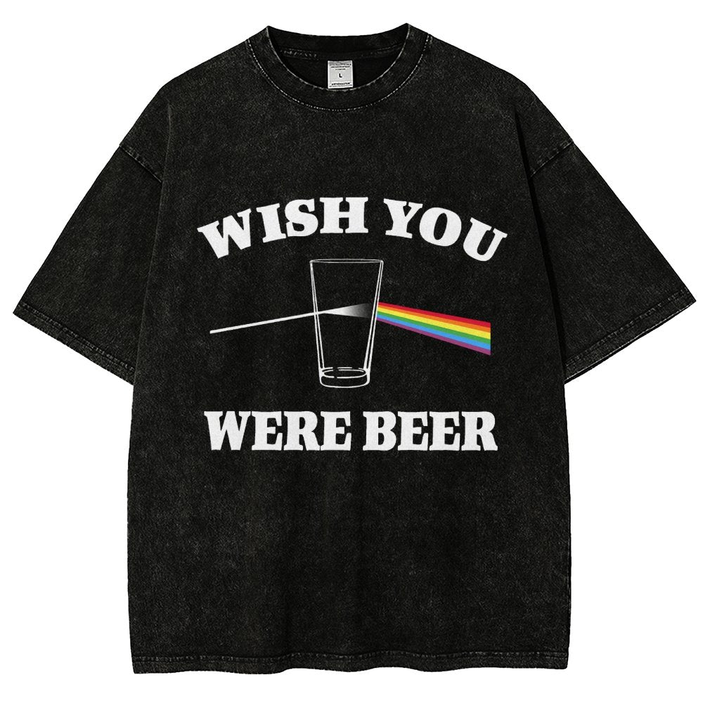 Wish You Were Beer Vintage Distressed T-shirt