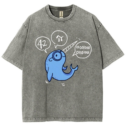 42-π Vintage Distressed T-shirt