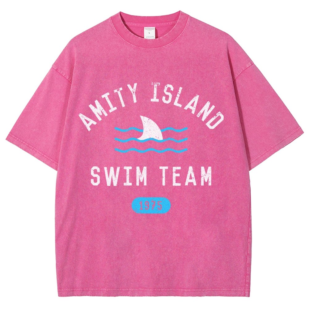 Sunny Bay Swim Team Vintage Distressed T-shirt