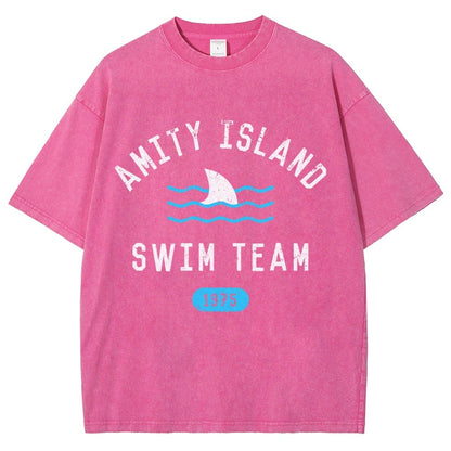 Sunny Bay Swim Team Vintage Distressed T-shirt