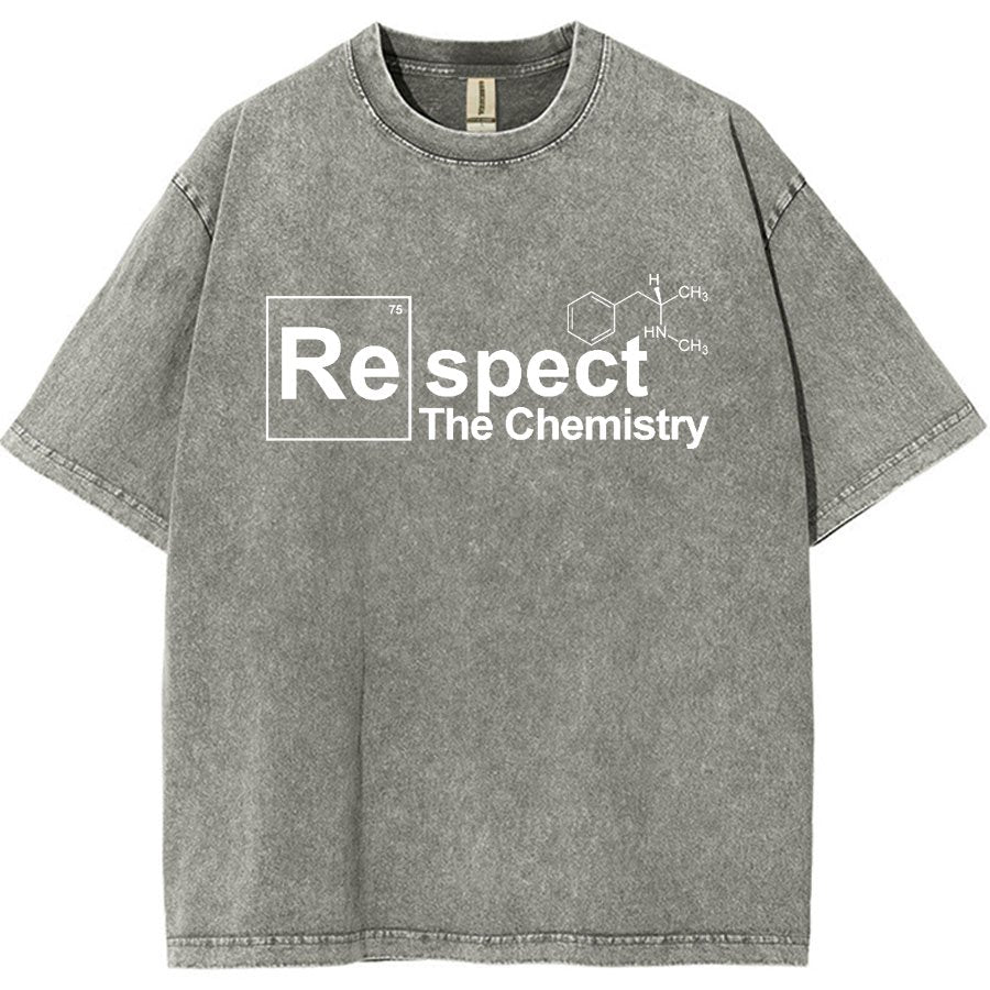 Respect The Chemistry Geeky Vintage Distressed T-shirt
