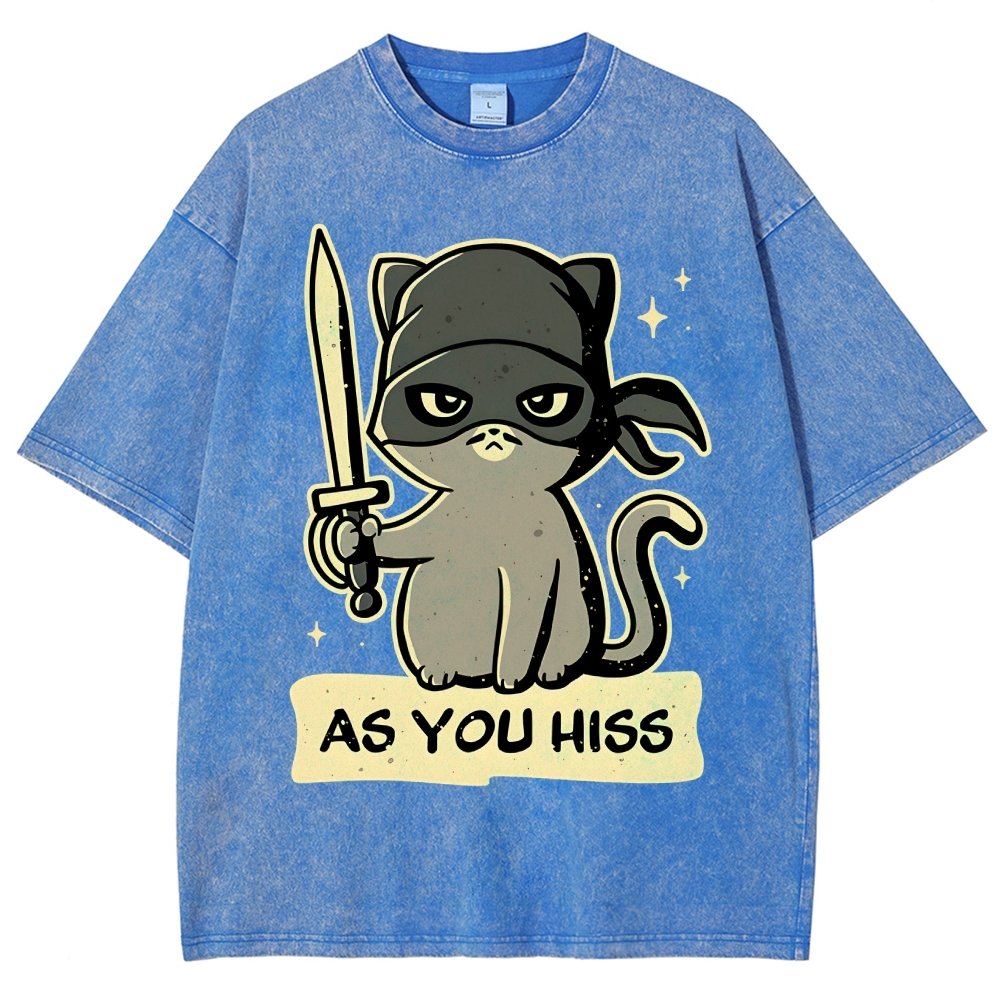As You Hiss Vintage Distressed T-shirt