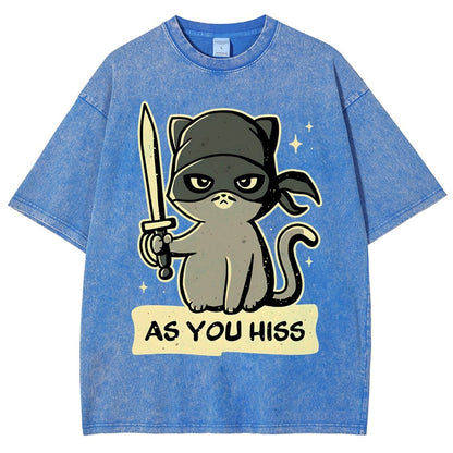 As You Hiss Vintage Distressed T-shirt