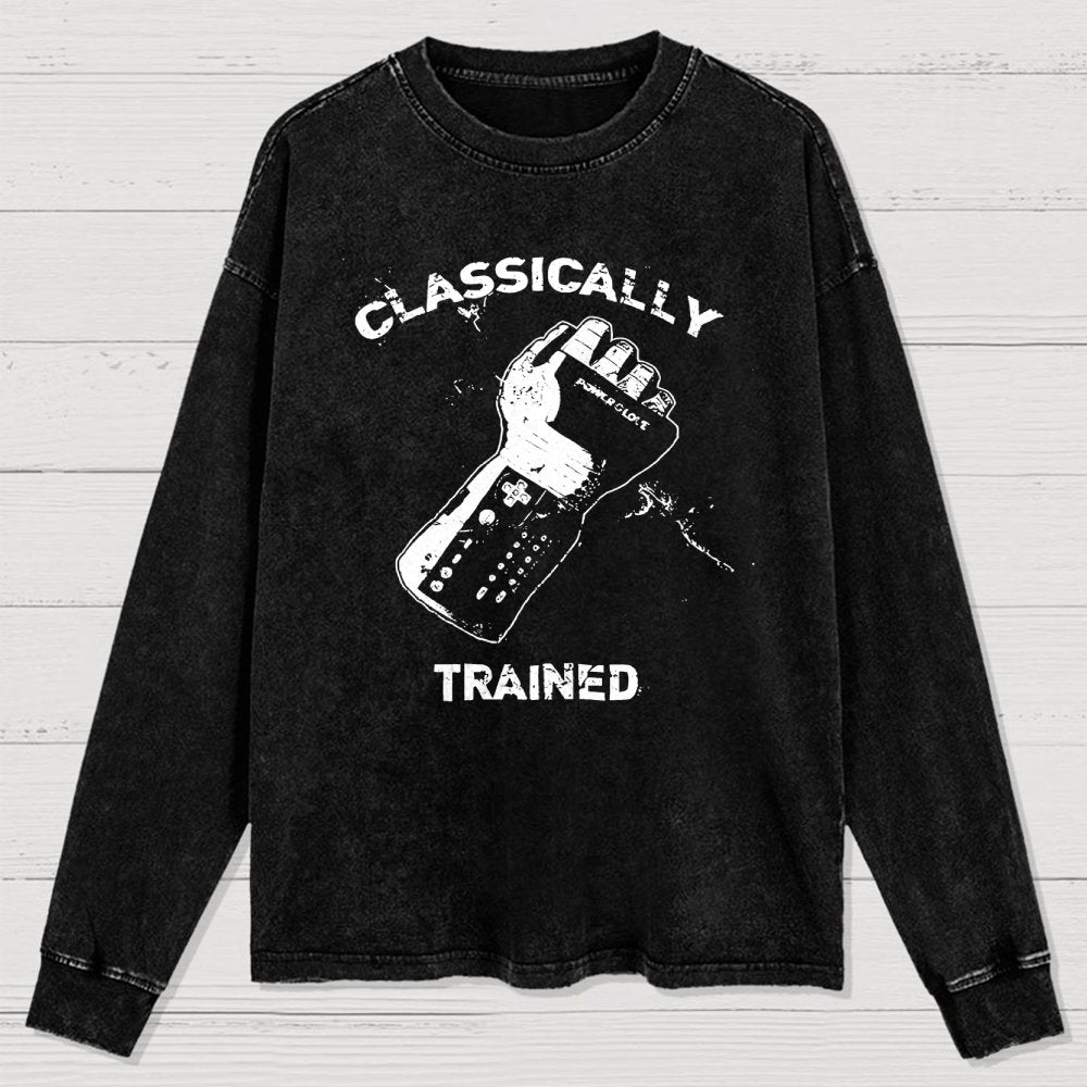 Classically Trained Gamer Washed Long Sleeve Tee