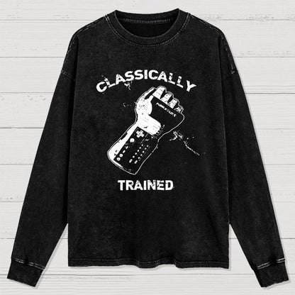 Classically Trained Gamer Washed Long Sleeve Tee