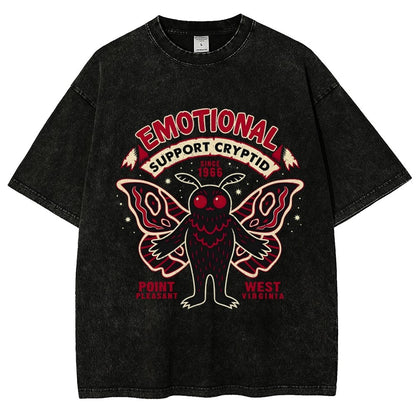 Emotional Support Cryptid Vintage Distressed T-shirt