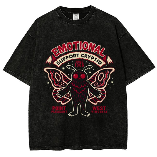 Emotional Support Cryptid Vintage Distressed T-shirt