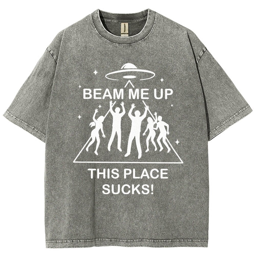 Warp Me Away Vintage Distressed T-shirt