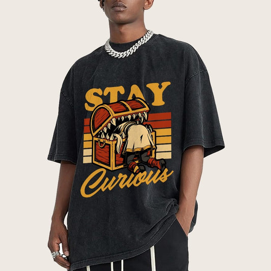 Elf Anime Treasure Vintage Distressed T-shirt