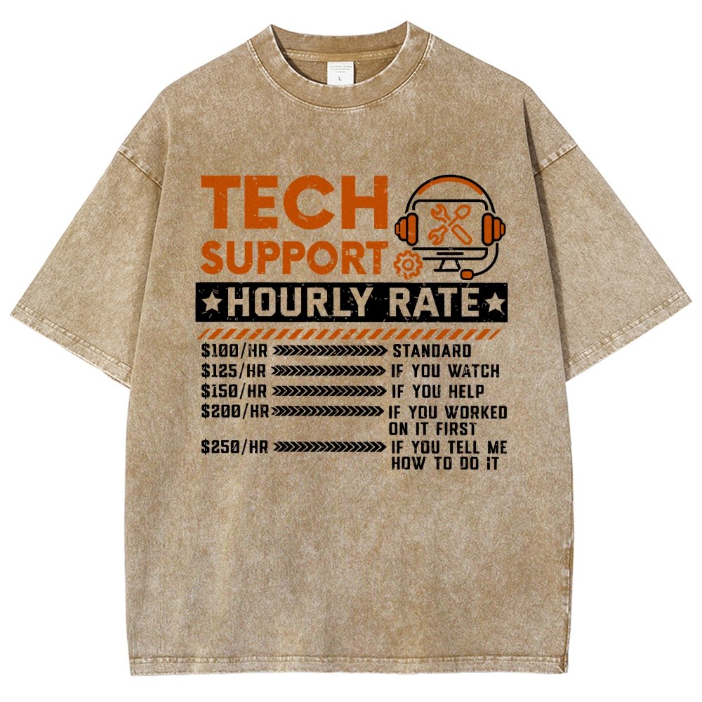 Tech Support Vintage Distressed T-shirt