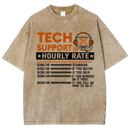 Tech Support Vintage Distressed T-shirt