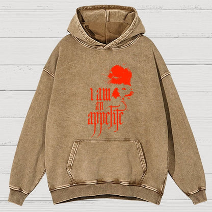 I Am An Appetite Vintage Distressed Hoodie