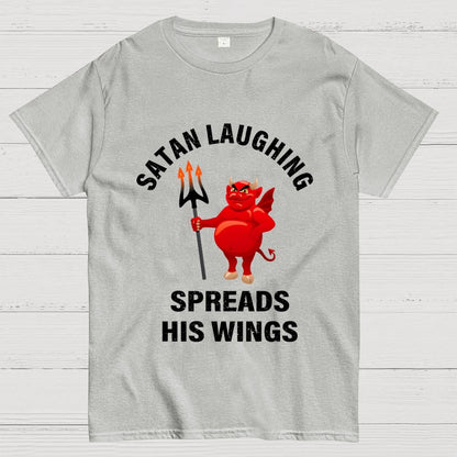 Satan Laughing Spreads His Wings Unisex Geek T-Shirt