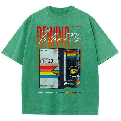 Rewind Me to The 80's Vintage Distressed T-shirt