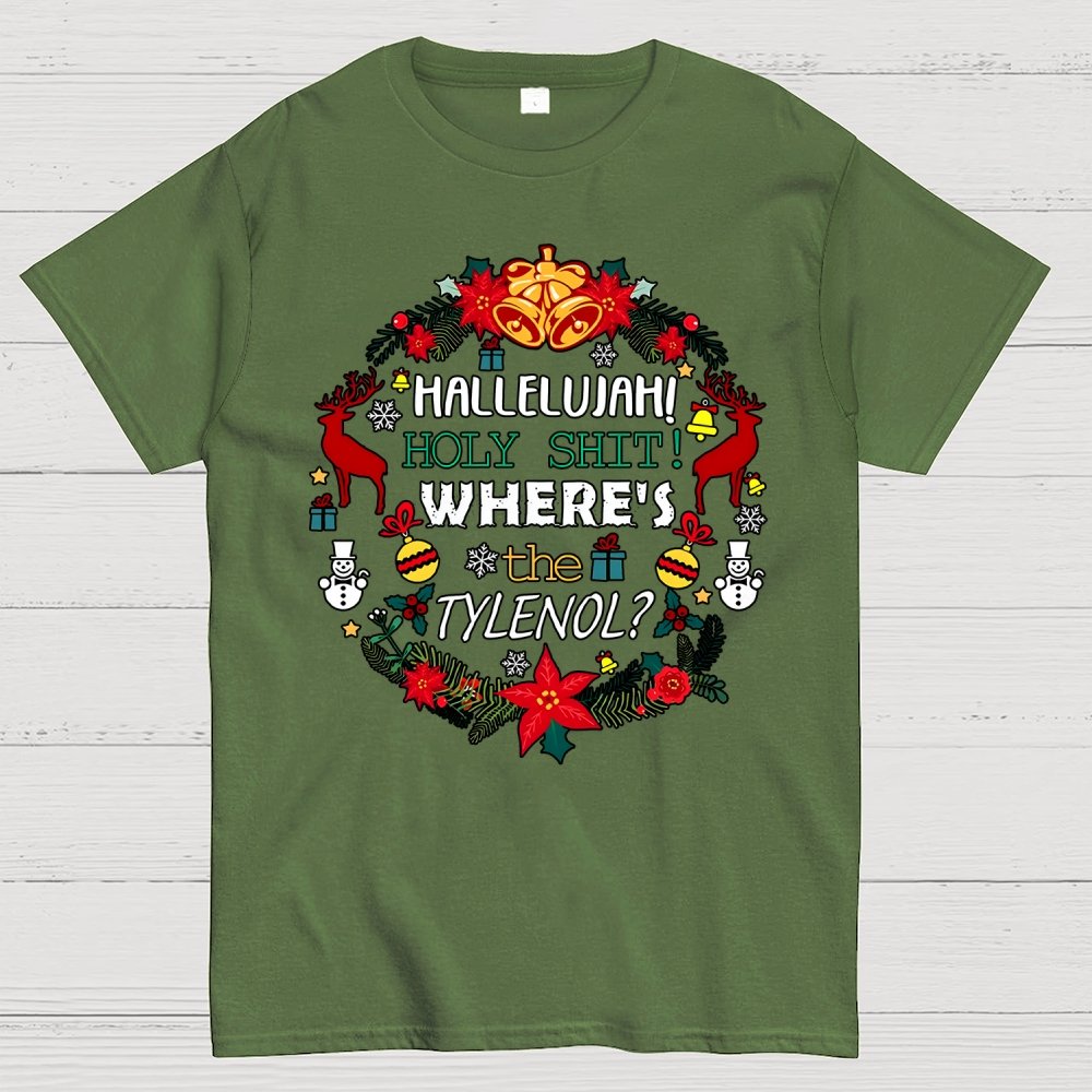 Where's The Tylenol Christmas. Autism Awareness Geek T-Shirt