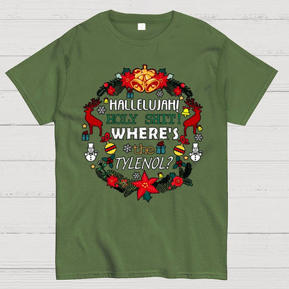 Where's The Tylenol Christmas. Autism Awareness Geek T-Shirt