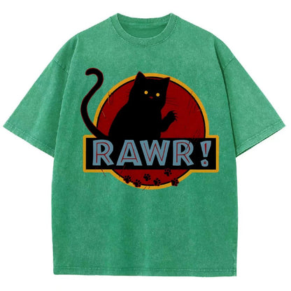 Rawr！Vintage Distressed T-shirt