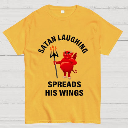 Satan Laughing Spreads His Wings Unisex Geek T-Shirt