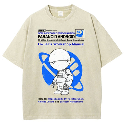 Mysterious Android Manual Vintage Distressed T-shirt