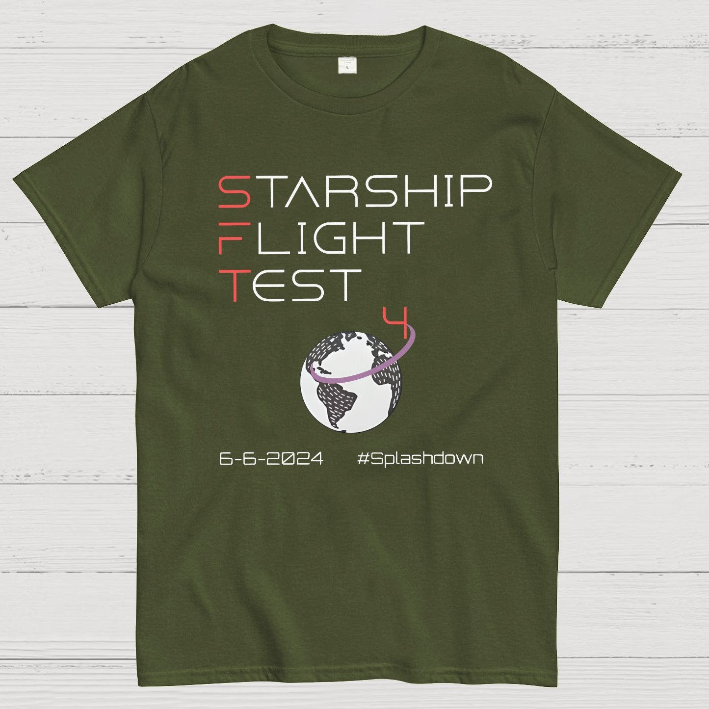 Starship Flight Test Milestone SFT4 Geek T-Shirt