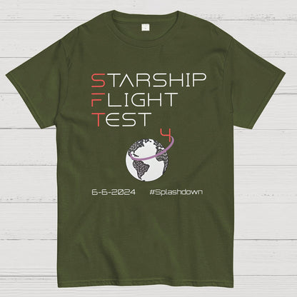 Starship Flight Test Milestone SFT4 Geek T-Shirt