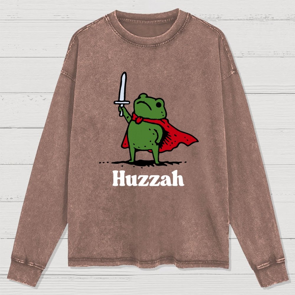 HUZZAH Washed Long Sleeve Tee