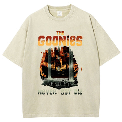 Never Say Die Vintage Distressed T-shirt