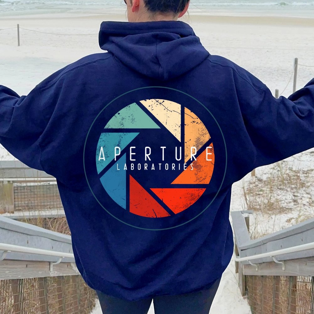 Aperture Printed Back Unisex Cotton Hoodie