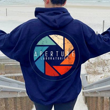 Aperture Printed Back Unisex Cotton Hoodie