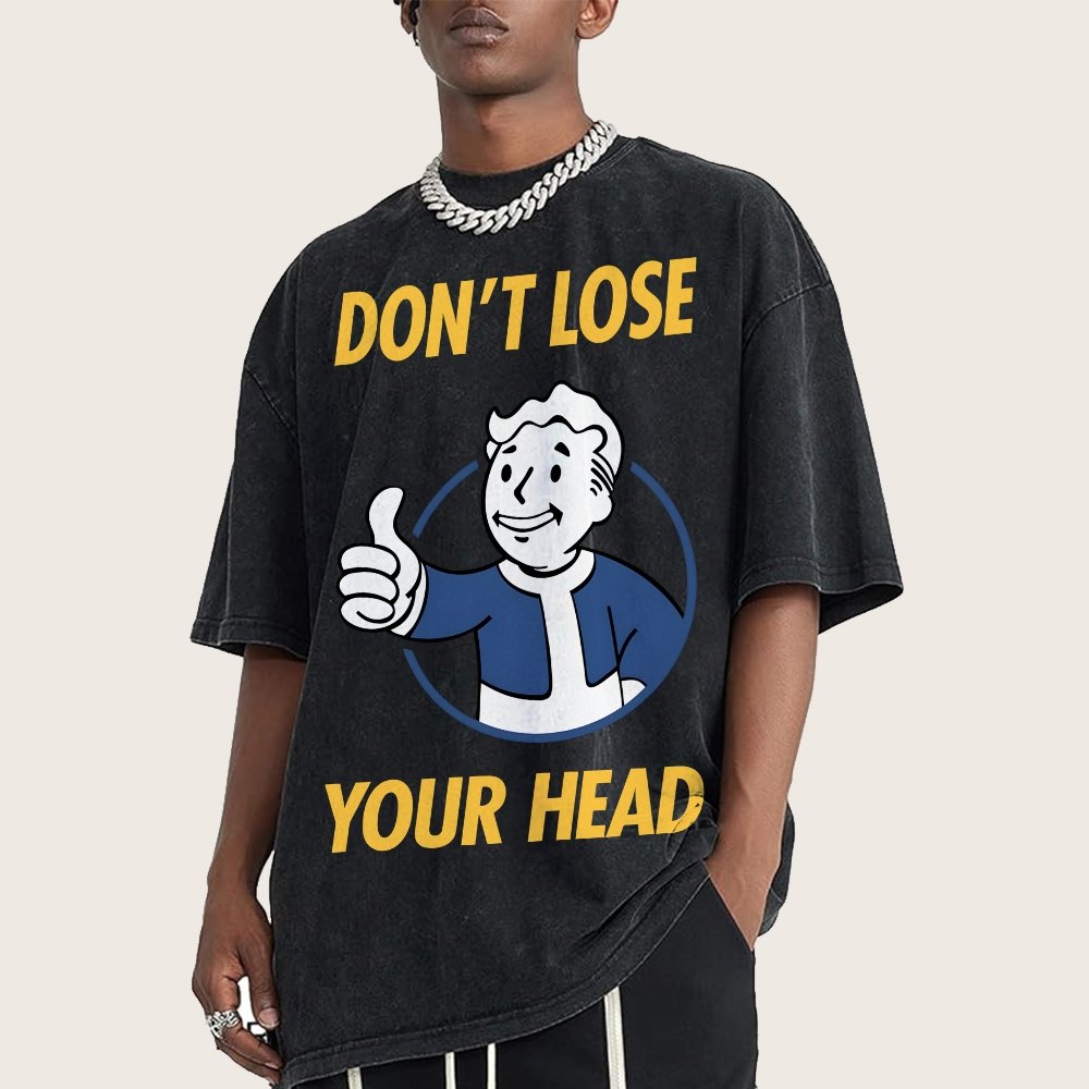 Don't Lose Your Head  Vintage Distressed T-shirt
