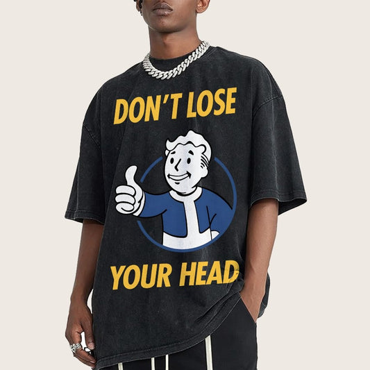 Don't Lose Your Head  Vintage Distressed T-shirt