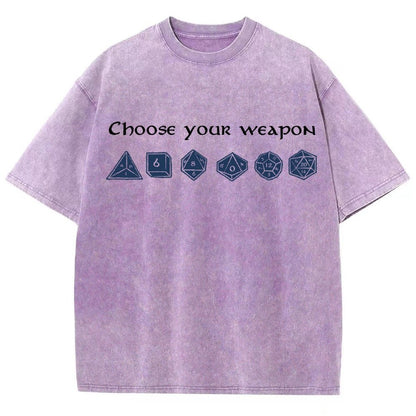 Choose your weapon Vintage Distressed T-shirt
